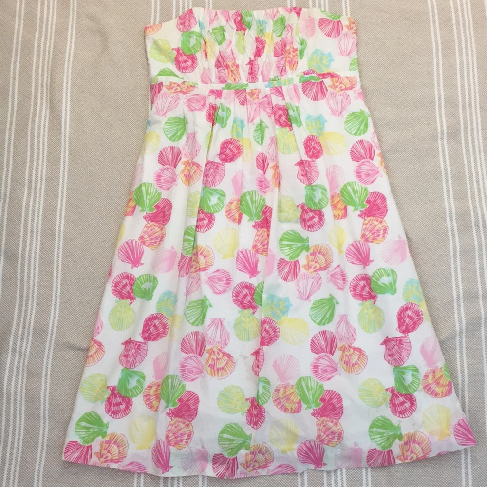 Lilly Pulitzer Multi-ColorSeashell Strapless Dress